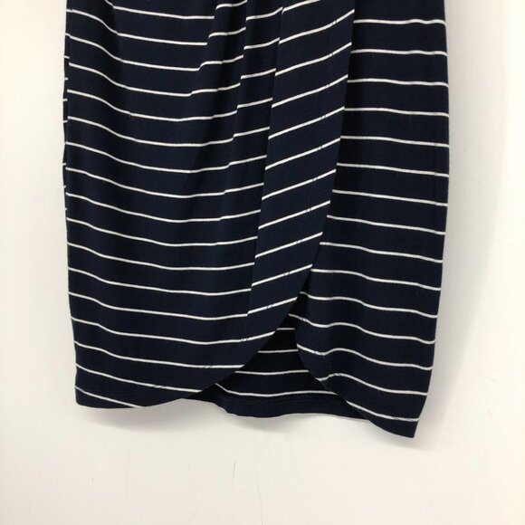 Dynamite navy white striped pencil skirt with  twist XS - Picture 5 of 12